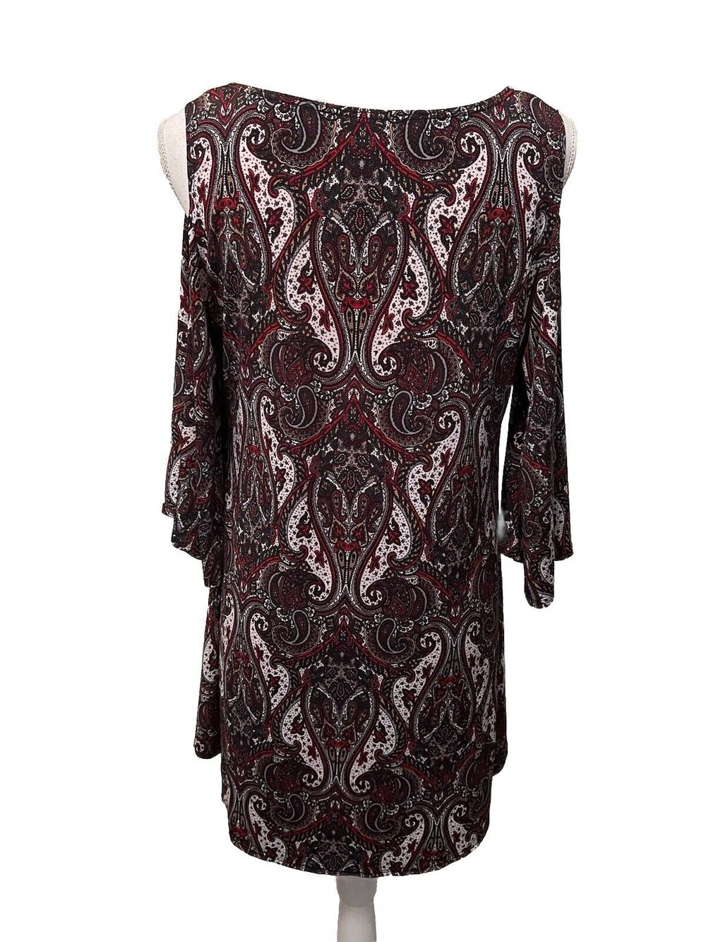 Tiana B. Maternity Multicolor Paisley Top Cold Shoulder Sz M
